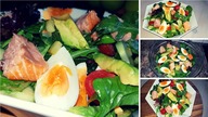 SALATKA Z LOSOSIEM, JAJKAMI I AWOKADO