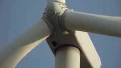 Elektrownia wiatrowa Koniecwałd w trakcie pracy