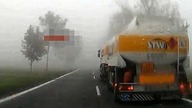 Nieudane wyprzedzanie we mgle