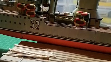 Krótka relacja ORP Burza z końcowej budowy shorts #paper #model #shorts