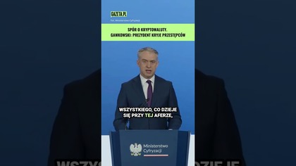 Afera Zondacrypto.  Gawkowski: Coraz więcej mętnej wody jest wokół prezydenta #shorts