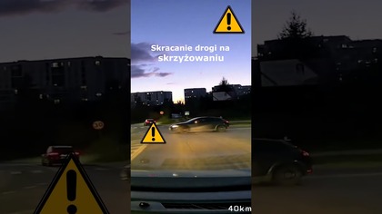 Skracanie drogi na skrzyżowaniu #shorts #rikordwidjo