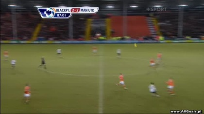 Premier League sezon 2010/2011 Blackpool 2-3 Manchester United Berbatow