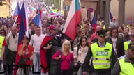 Tysiące Czechów protestuje przeciwko Islamowi.