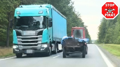 Pijany traktorzysta z 10-latkiem w kabinie STOP PIRAT