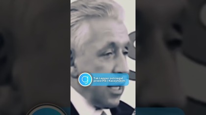 TAK LEPPER OSTRZEGAŁ PRZED PIS I KACZYŃSKIM