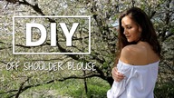 DIY | bluzka z odkrytymi ramionami // off shoulder blouse + LOOKBOOK