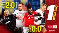 ARKA WYGRYWA W HICIE, WISŁA KRAKÓW REMISUJE Z GKS-EM | 1.  Liga Room | 15 kolejka