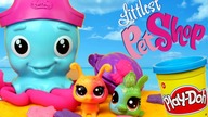 Play Doh  Morska plaża dla Littlest Pet Shop & Ośmiornica  bajki dla dzieci