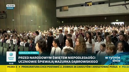 Polsat News - "Szkoła do Hymnu" (107.  rocznica odzyskania Niepodległości) (07. 11. 2025, 11:11)