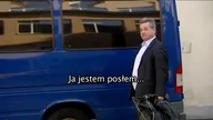 Andrzej Pałys pijany przed sejmem