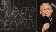 Protest pod domem Jarosława Kaczyńskiego