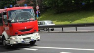 Wypadek motocyklisty na Trasie Łazienkowskiej