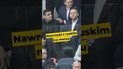 Nawrocki z ruskim na meczu #Batyr #Simon