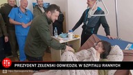Prezydent Zełenski odwiedził w szpitalu rannych z obwodu kijowskiego
