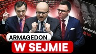 MATECKI ZAKUŁ SIĘ W KAJDANKI I POKAZAŁ SZOKUJĄCE ZDJĘCIA.  TOTALNA ZADYMA W SEJMIE
