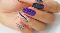 Glass effect strip / Sunflower Professional Gelaq
#glasseffectnails