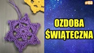Jak zrobić łatwą ozdobę na szydełku, gwiazda, Crotchet Christmas star #crochet #christmas #153