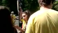 Protest przeciwko aborcji przy szpitalu klinicznym im Dzieciątka Jezus 11. 05. 2013r.