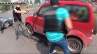 Żartowniś zgłosił że w sądzie jest bomba.  Tak wyglądało jego zatrzymanie