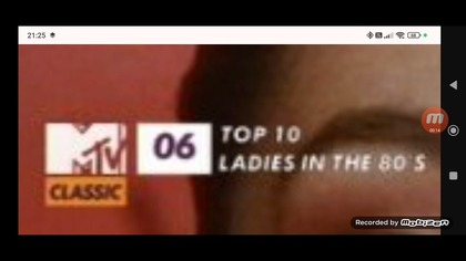 MTV Classic in Italy is 6th place from countdown (August 2014)