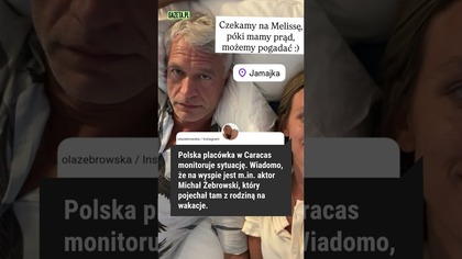 Żebrowscy utknęli na Jamajce.  Do wyspy zbliża się potężny huragan #shorts #news #showbiz