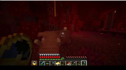 Hoglin and the dancing piglin #minecraft #gaming #game #Nether #Short #Shorts