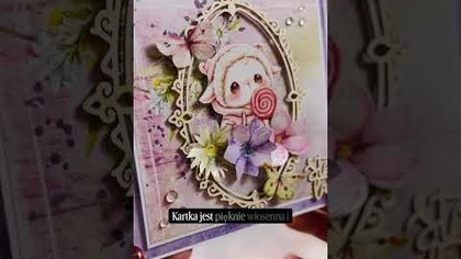 Urocza owieczka mówi: Sto Lat!  #handmade