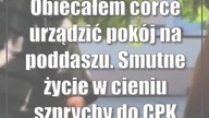 Obiecałem córce urządzić pokój na poddaszu.  Smutne życie w cieniu szprychy do CPK