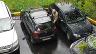Trudny wyjazd z parkingu