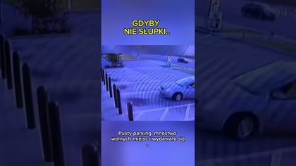 Pusty parking, a i tak pech!  #parking #kierowcy #auto #shorts
