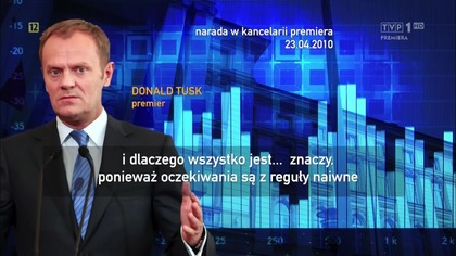TVP Po katastrofie w Smoleńsku Poufna narada Donalda Tuska z Edmundem Klichem