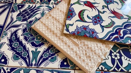 Iznik tiles - ceramic wall tiles with Arabic design [Cerames models]