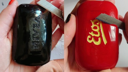 Soap Carving ASMR Relaxing Sounds no talking Satisfying ASMR Video