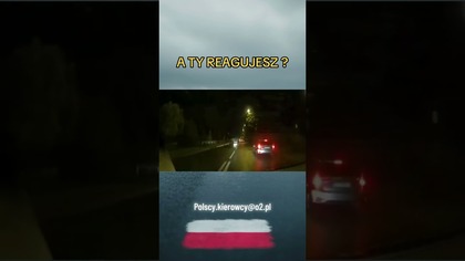 Jedzie nocą bez świateł.  Inny kierowca dogania i pomaga  #droga #bezpieczeństwo #pomoc
