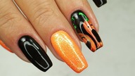Pumpkin nails / halloween 5 / Gelaq thermo 001 Sunflower
#halloweennails #pumpkinnails