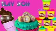 Play Doh  Brokatowe desery z ciastoliny  kreatywne zabawki