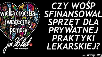 Lekarz z Rumii twierdzi, że WOŚP sfinansował mu sprzęt lekarski!