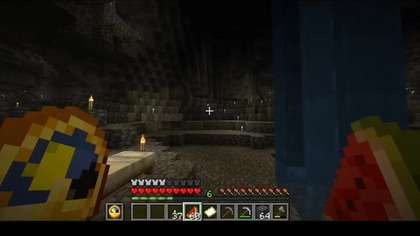 So this part of the cave is underneath the village #minecraft #game #gaming #Short #Shorts #Cave