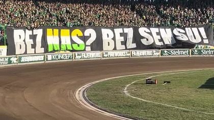 Oprawa kibiców Falubazu na meczu. z Włókniarzem #lubuskisporttvp3 #speedway #sports #żużel