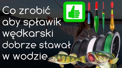Co zrobić aby spławik wędkarski dobrze stał w wodzie