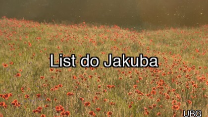 20. UBG - List do Jakuba