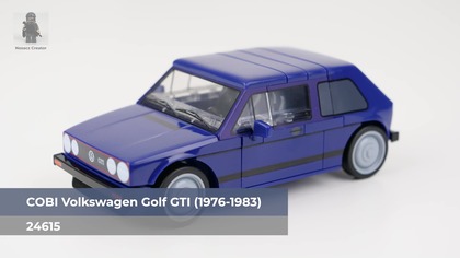 COBI Samochody | 24524 --- Volkswagen Golf GTI (1976-1983) --- budowanie krok po kroku...

Marka: COBI
Tematyka: Samochody
Numer Katalogowy: 24524
Nazwa: Volkswagen Golf GTI (1976-1983)
Liczba Części: 68
Liczba Minifigurek: 0
Rok Premiery: 2025


Specyfikacja:
Produkcja: 1976-1983 Niemcy
Nadwozie: Hatchback
Układ: Prz&oacute;d
Silnik: 1.6 8V
Skrzynia bieg&oacute;w: 5-biegowa manualna
Moc: 140km
0-100km/h: 9.3s
Prędkość maksymalna: 182km/h
Długość: 3.81m
Szerokość: 1.61m
Wysokość: 1.41m
Masa: 810kg
