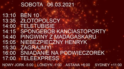 Rudak Polonia - Program dnia (06.03.2021)