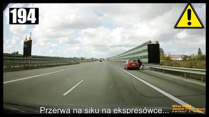 Gdzie można się odlać? Na ekspresówce!