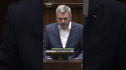 Konieczny pyta o polski trotyl i izraelskie zbrodnie wojenne