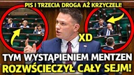 TYM WYSTĄPIENIEM SŁAWOMIR MENTZEN ROZWŚCIECZYŁ CAŁY SEJM! PIS I TRZECIA DROGA AŻ KRZYCZELI!