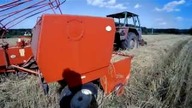 Prasowanie słomy Zetor 5011