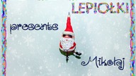 Mikołaj w okularach TUTORIAL Santa Claus with glasses polymer clay made hand, Lepiołki
