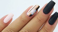 Elegance black mat and Little Daisy nails art Tutorial step by step/Colours by Molly
#blackmattnails